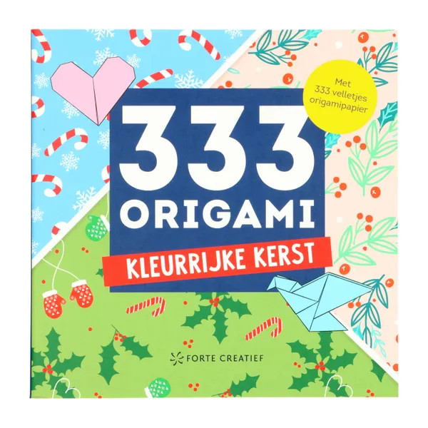 Dille & Kamille Origami Papier Kleurrijke Kerst 333 vellen