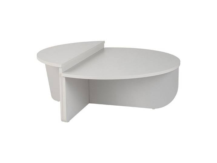 Lot de 2 tables basses - Blanc - ALOEVA