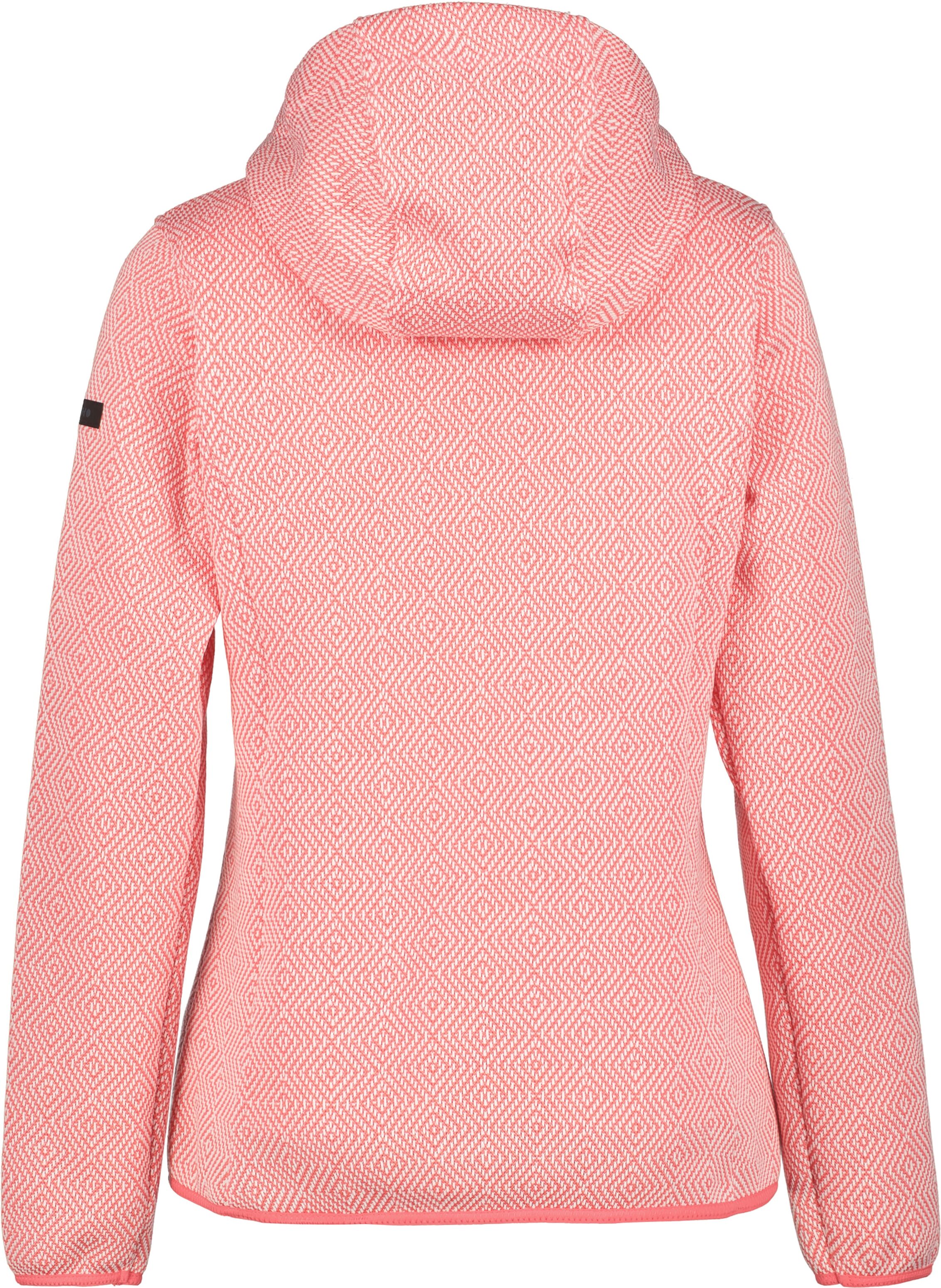 Fleecejacke ICEPEAK "ADRIAN", Damen, Gr. M, rosa (mandarine), Obermaterial: 100% Polyester, Jacken Fleecejacke, schnell trocknendes Obermaterial aus Polyester mandarine M