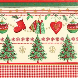 Home Fashion, Traditional Christmas, Lunch-Servietten aufgefaltetes Maß 33 cm x 33 cm, im Viertelfalz, 20 Stück pro Pack
