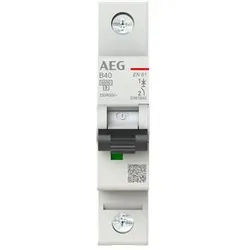 AEG EN61B40 Leitungsschutzschalter AEG ElfaPlus 6 kA, B-Charakteristik, 40 A, 1P 2CDS251088R0405