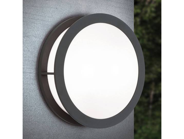 ORION Außenwandleuchte Henry, dimmbar, schwarz, Aluminium, Modern