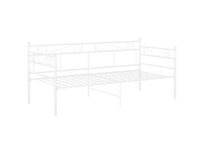 HOME Cadre de canapé-lit Blanc Métal - Structure de lit 90x200cm 1746
