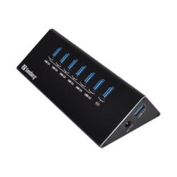 Sandberg USB 3.0 Hub 7 ports - Hub - 7 x SuperSpeed USB 3.0 133-82