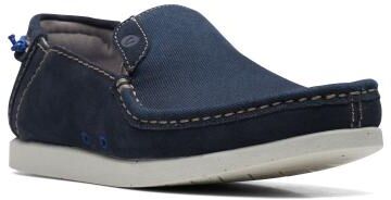Clarks ShacreLite Step - Mens 9 Navy Slip On Medium