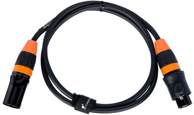 Stairville PDC3CC IP65 DMX Cable 1m 3pin orange