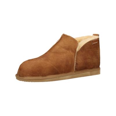 Hausschuh SHEPHERD "Shepherd Hausschuhe Leder", Herren, Gr. 46, braun (cognac), Leder, Schuhe Hausschuh
