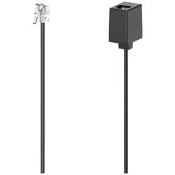 Hama Telefon (analog) Verlängerungskabel [1x RJ11-Stecker - 1x RJ11-Buchse] 6 m Schwarz 00201110