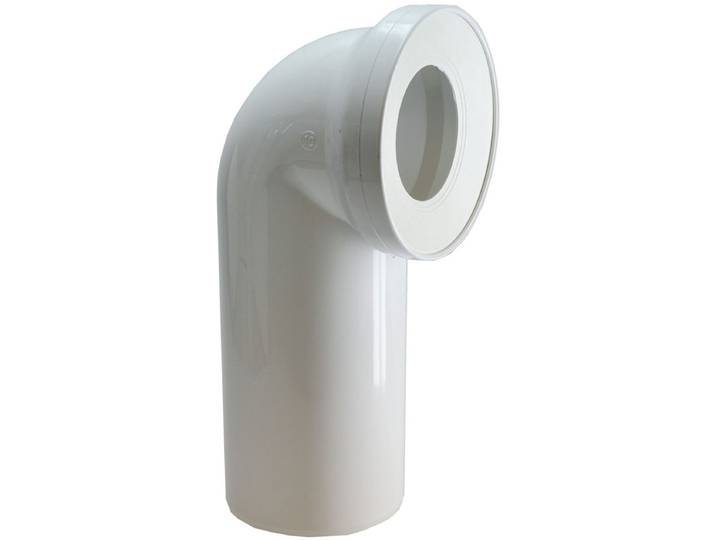 Riko Abu Closet Aansluitbocht - 90 graden - 110mm - Wit