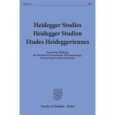 Heidegger Studies - Heidegger Studien - Etudes Heideggeriennes., Taschenbuch von , Duncker & Humblot, 978-3-428-13594-3