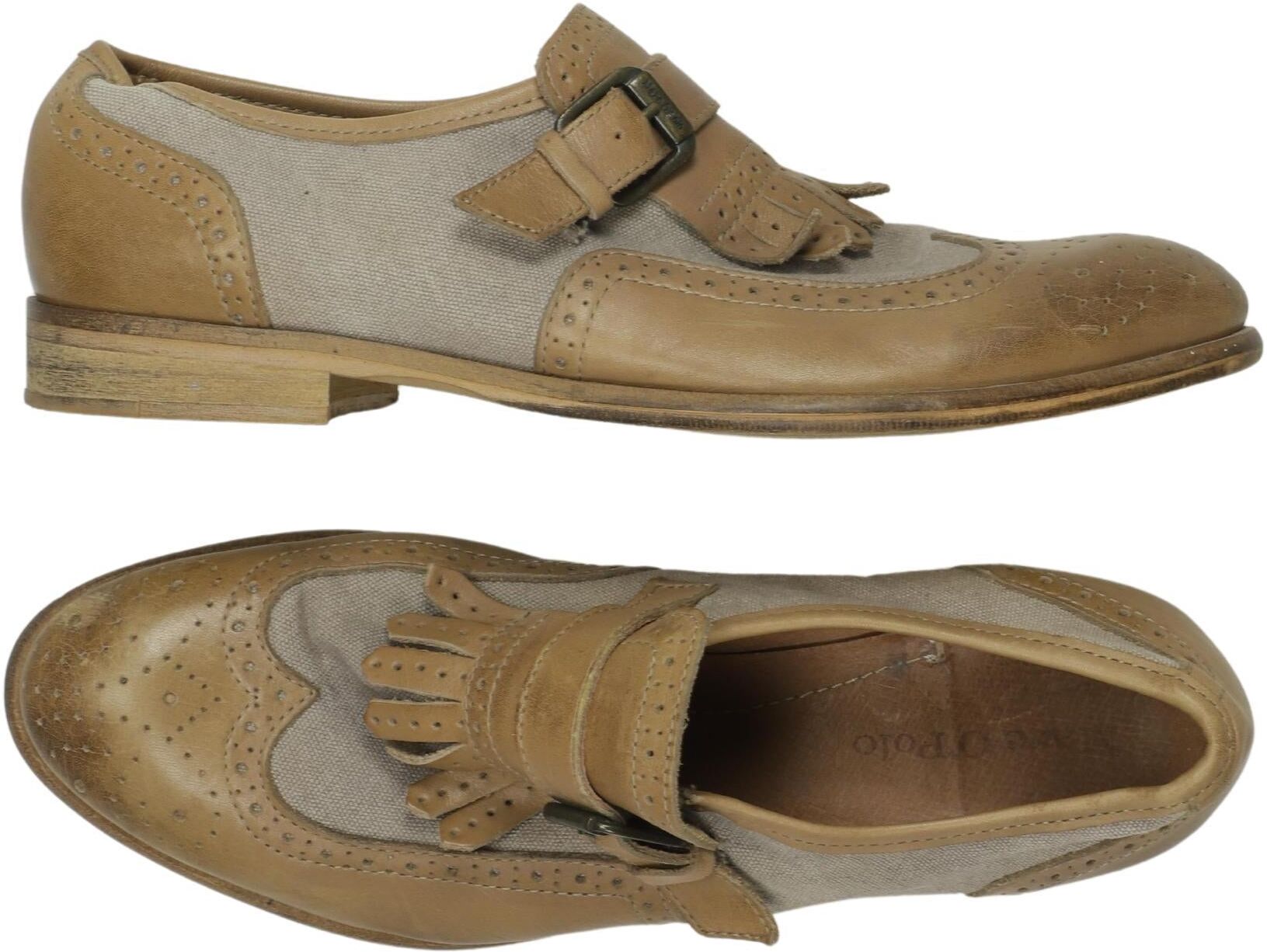 Marc O' Polo Halbschuh, Beige, Gr. EU 39, Leder - Second Hand