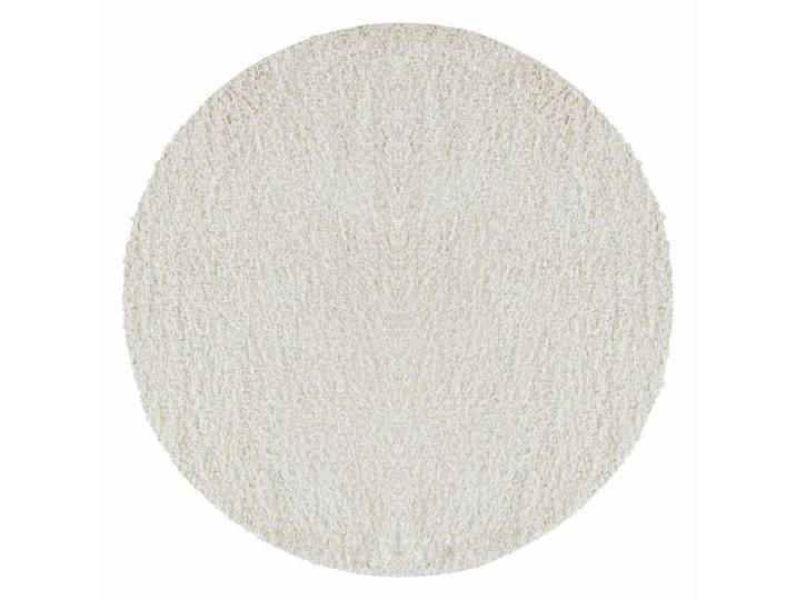 Carpetsale24 Uni Tapis de Salon Shaggy Uni Tapis Crème 160 cm Rond Chambre Tapis Poil Long Moelleux et Doux