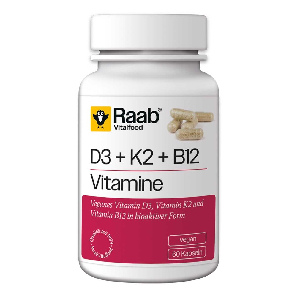 Raab Vitalfood GmbH Raab Vitalfood Vitamin D3 K2 B12 Kapseln 19305759