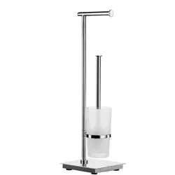 Smedbo OUTLINE - Toilettenpapierhalter Standmodell/WC-Bürste mit Behälter in Ede...