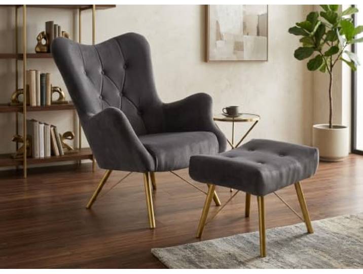Family Meble Sessel mit Fußhocker Luna Royal – Variante Royal 29