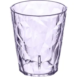 Koziol Club Light S Glas aus Kunststoff stapelbar / bruchsicher 250 ml transparent lavender