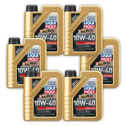 6x Motoröl LIQUI MOLY 1317 Leichtlauf 10W-40 Motorenöl Motor Öl 1 Liter