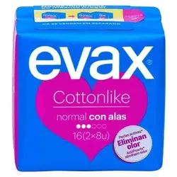 Evax Cottonlike Normal Damenbinden Mit Flügeln 12 Einheiten