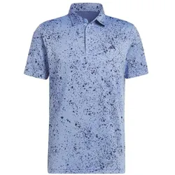 adidas Golf Herren Polo Jayquard blau