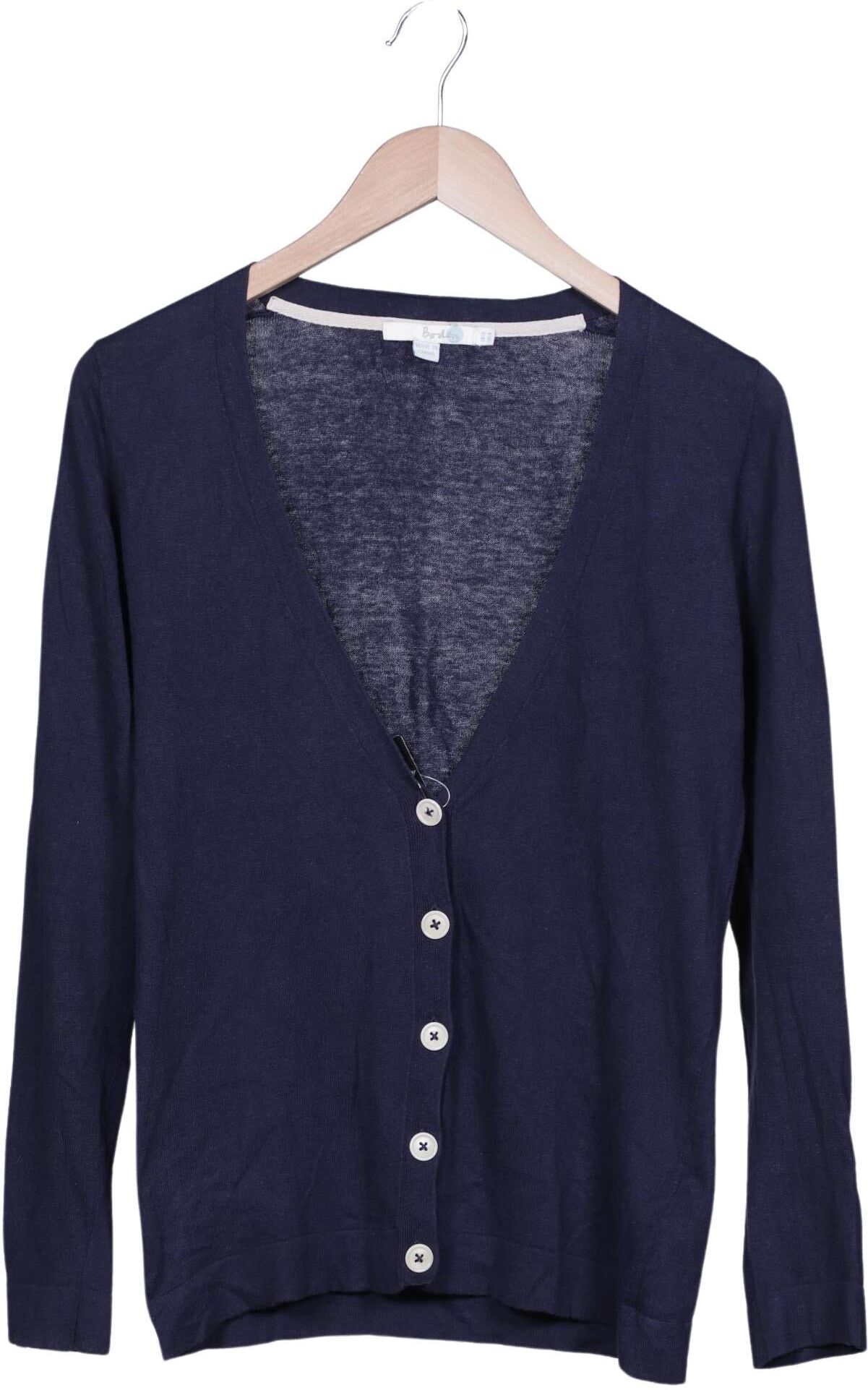 Boden Damen Strickjacke, Marineblau, Gr. EU 34, Leinen / Baumwolle / Seide - Second Hand