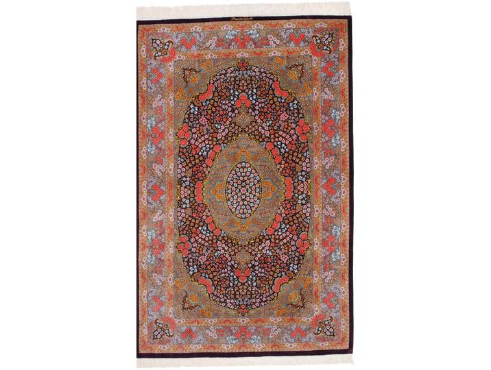 Ghom Seide Teppich 135x208 Handgeknüpft Orientteppich Perserteppich Seide