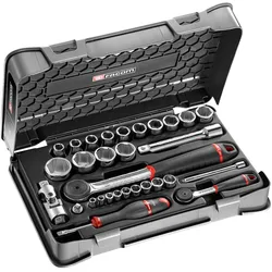 FACOM Steckschlüssel-Set 1/4"+1/2" 31tlg PB