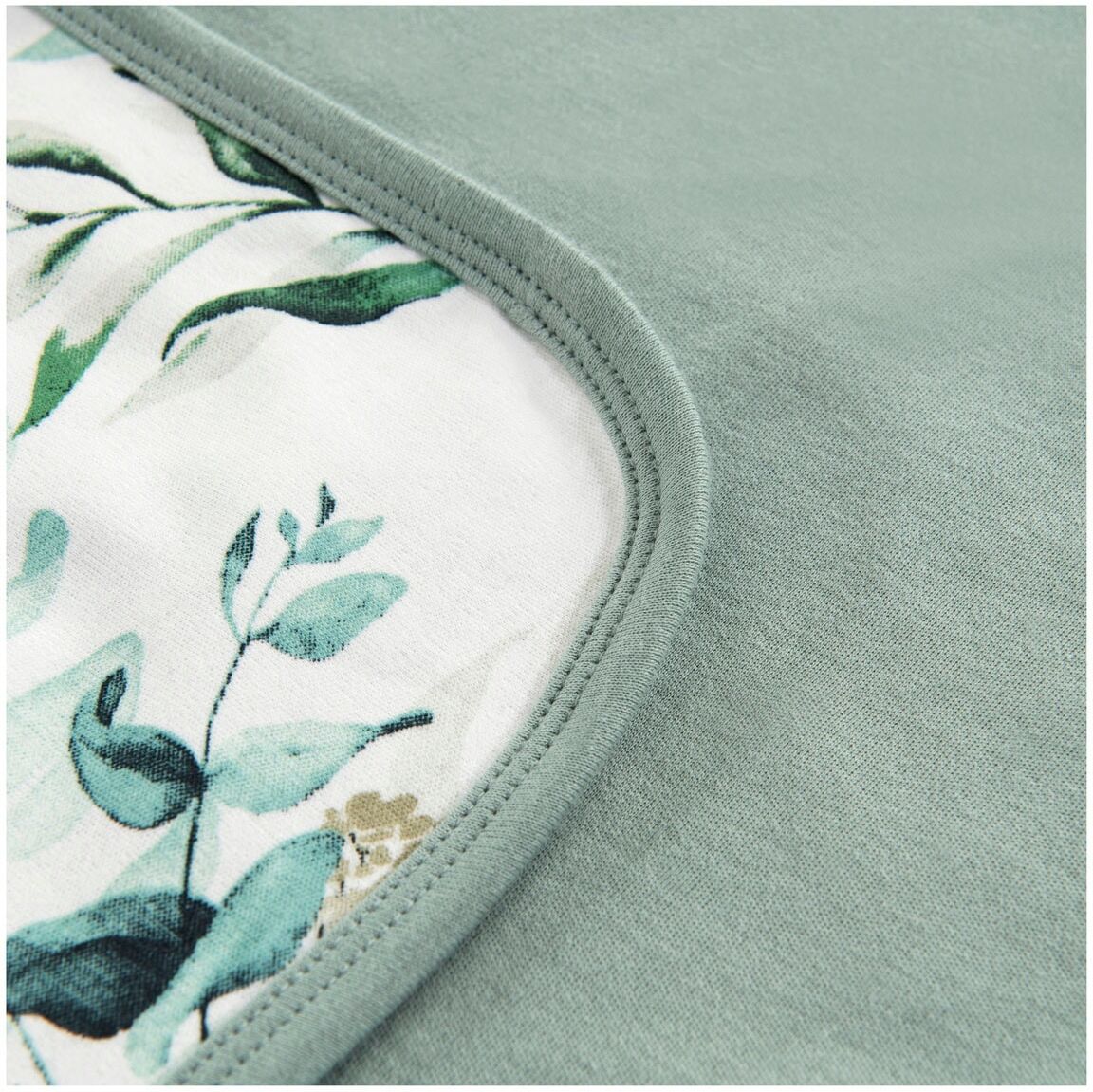 Babydecke HAUCK "Baby Einschlagdecke, Snuggle N Dream leaves Mint/grün", grün (leaves mint), B:80cm L:80cm, Baumwolle, Wohndecken, Babydecke, Baby Einschlagdecke mit Kapuze leaves mint B/L: 80cm x 80cm