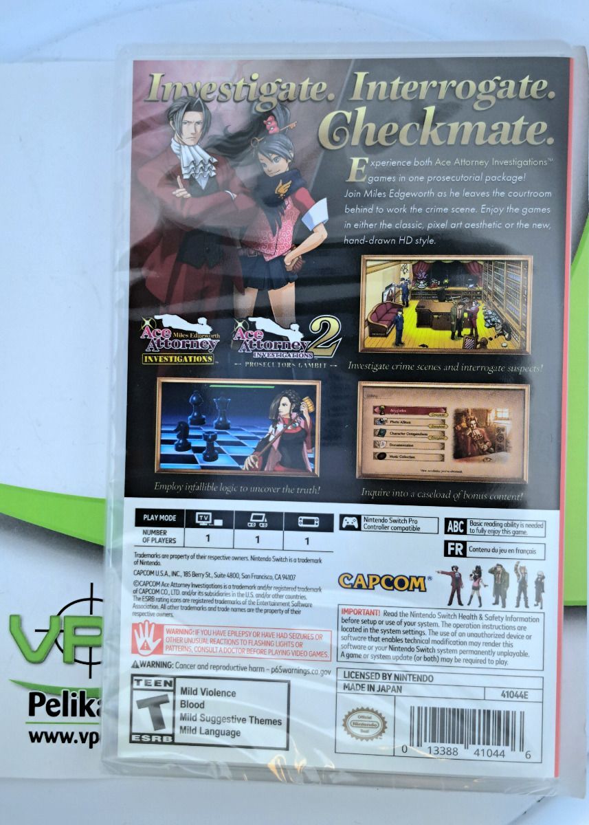 Nintendo Ace Attorney Investigations Collection Checkmate Switch (Käytetty)