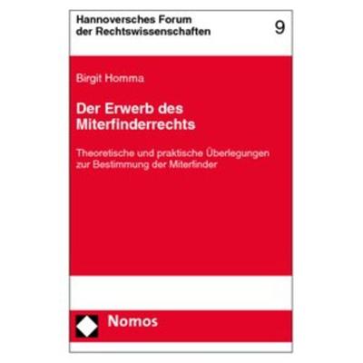 Der Erwerb des Miterfinderrechts, Taschenbuch von , Nomos, 978-3-7890-5716-8