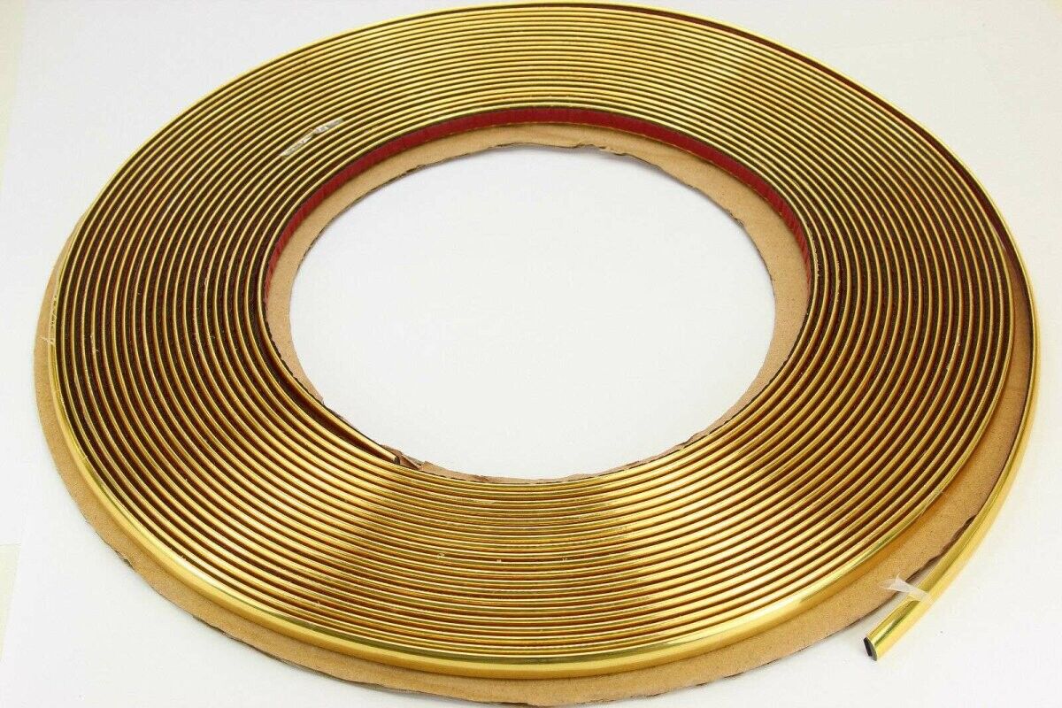 RECAMBO ZL-Gold-8mm Auto Zierleisten