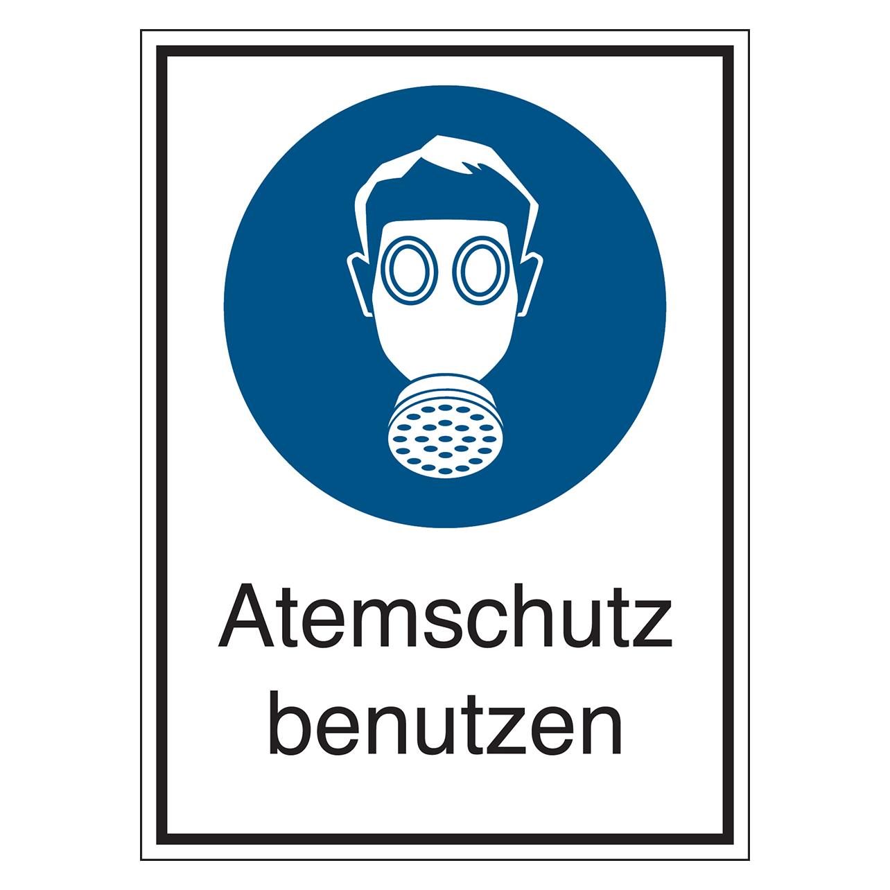 Brady STD-109-131x185-B7541, Gebotsschilder - Atemschutz benutzen (800393)