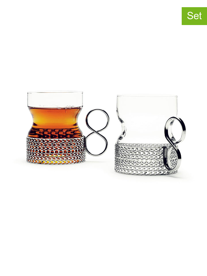 iittala 2er-Set: Teegläser in Silber - 230 ml - onesize