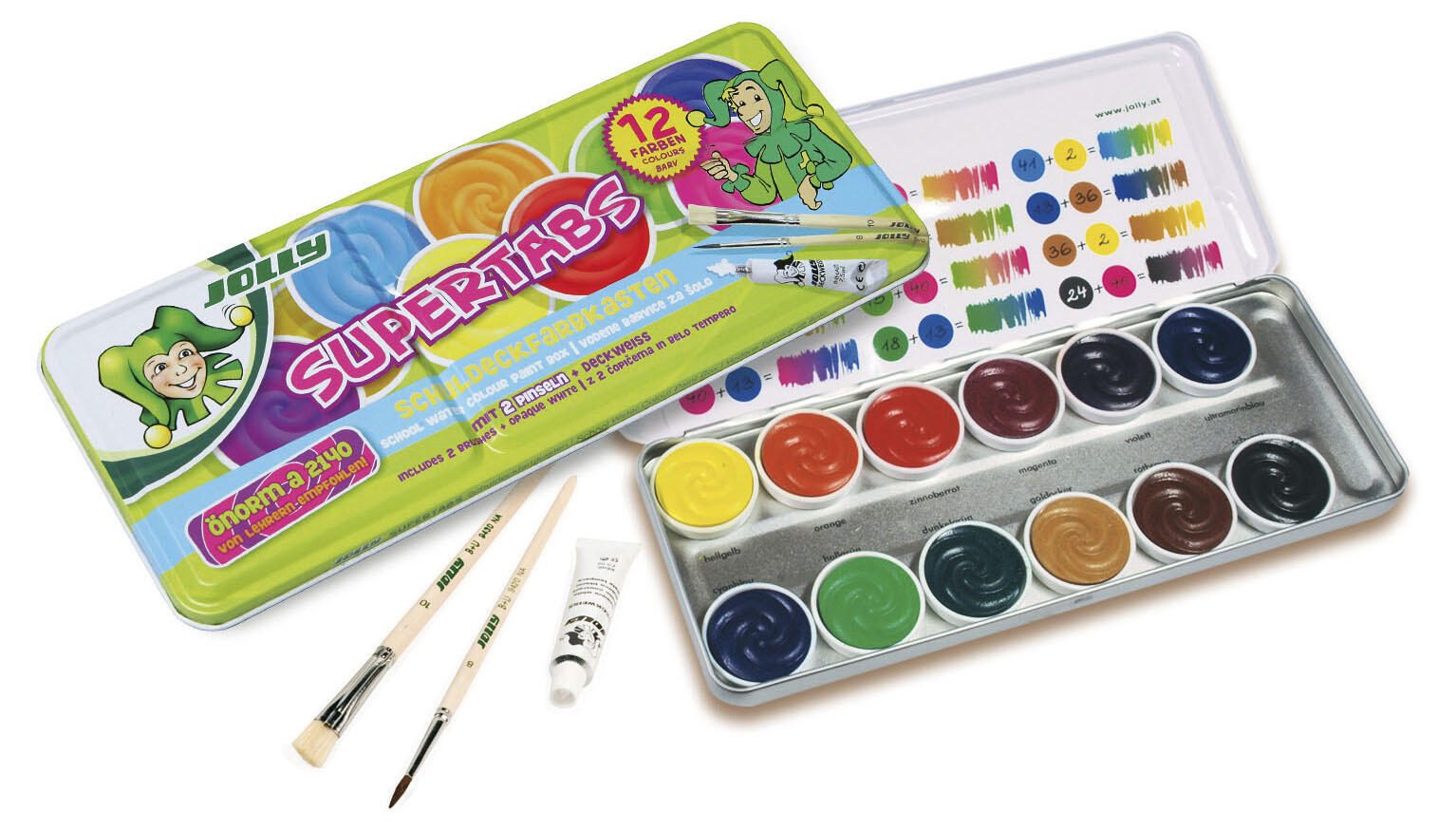 JOLLY Wasserfarbkasten 12 Farben 9335-0001