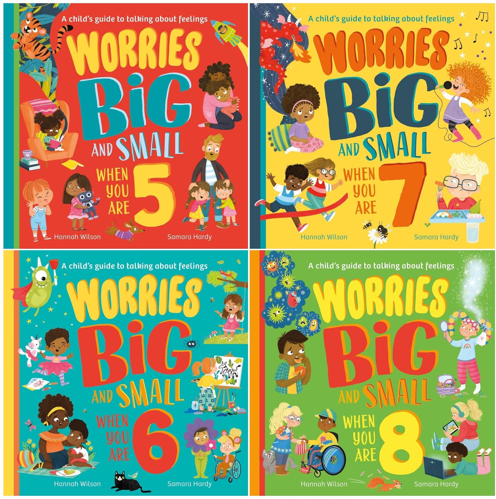 Red Shed Worries Big and Small 4 Books Collection Set (Ages 5-8) by Hannah Wilson, Samara Hardy