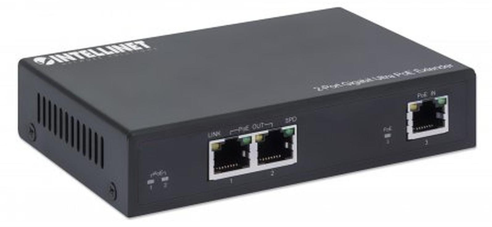 Intellinet 561600 2-Port Gigabit Ultra PoE-Extender 60W tot 100m