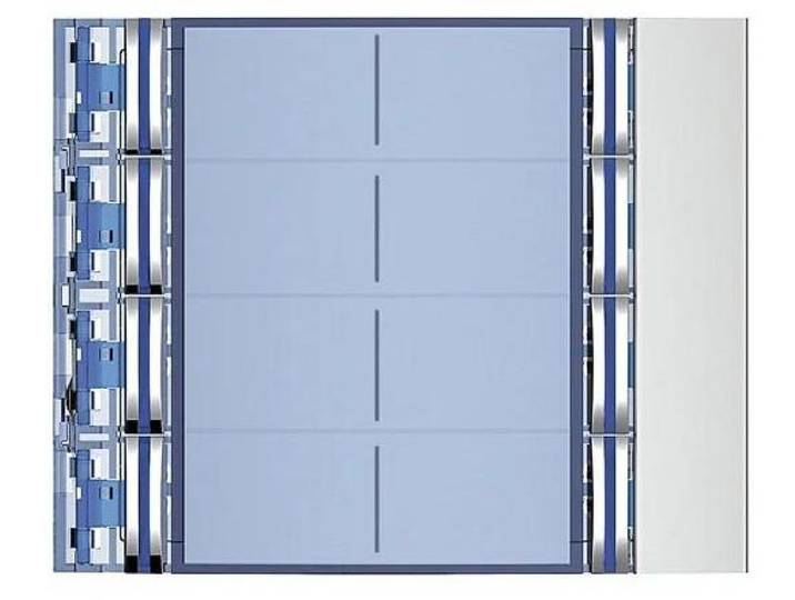 Cache BTICINO pour modules d'appel SFERA en aluminium\, 8 boutons d'appel\, couleur : Allmetal\, 1 pièce.