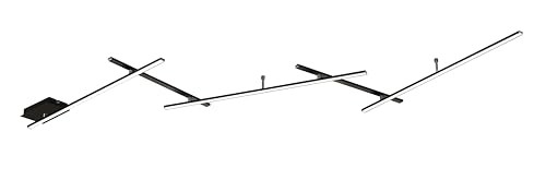 Trio Leuchten Indira LED plafondlamp zwart metaal dimbaar