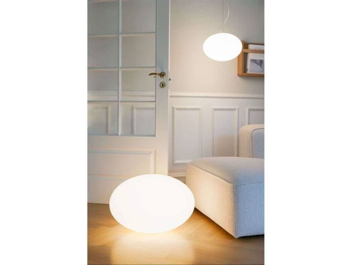 Eggy Pop In Tischleuchte, Ø 70 cm, weiß, dim. - Cph Lighting - Wohnzimmer - Kunststoff