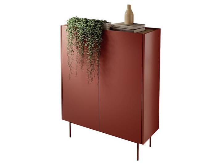 Compleo Kommode auf hohen Beinen ZOTI, Ohne Griffe, Modern design, zweitürig