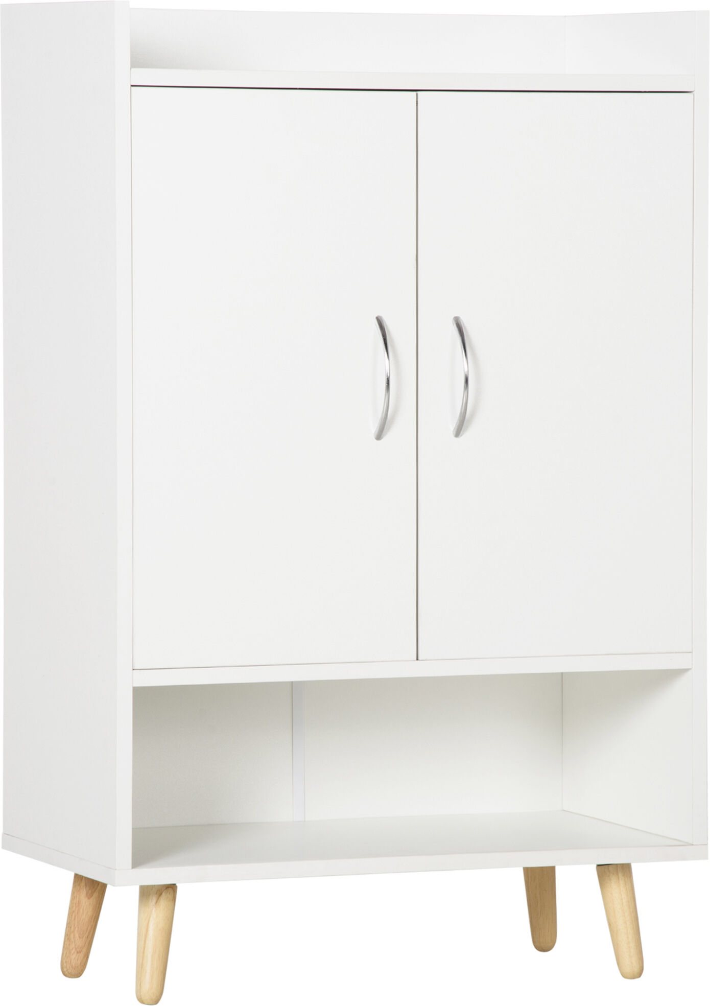 Homcom scarpiera Salvaspazio da ingresso porta scarpe Moderna con Ripiano Aperto e 3 mensole interne60x30x92cm Aosom Italy