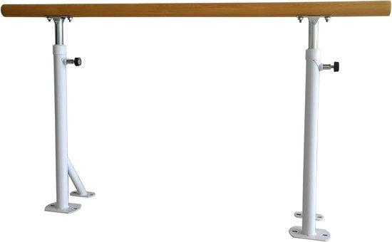 Ballettstange - Tanzstange - Dehnübungen - Höhenverstellbar - 80-120 cm - Holzoptik