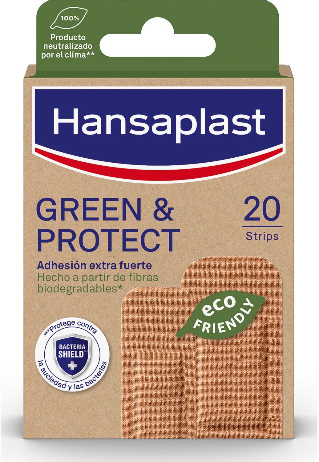 Hansaplast Green & Protect Apósitos 2 Tamaños 20 uds