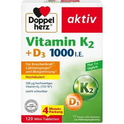 Doppelherz Vitamin K2 + D3 1000 I.E.