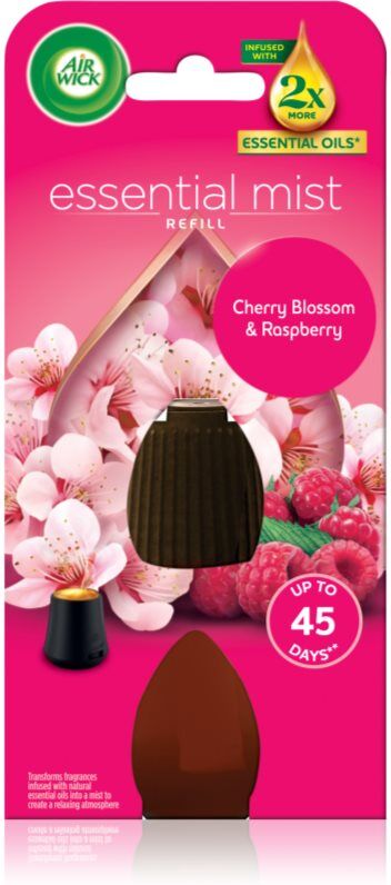 Air Wick Essential Mist Cherry Blossom & Raspberry recharge pour diffuseur d'huiles essentielles 20 ml