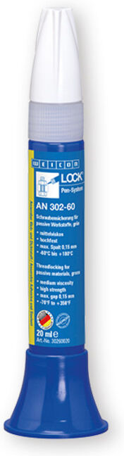 WEICONLOCK® AN 302-60 Schraubensicherung, für passive Werkstoffe, hochfest, 20 ml, grün (30260020)