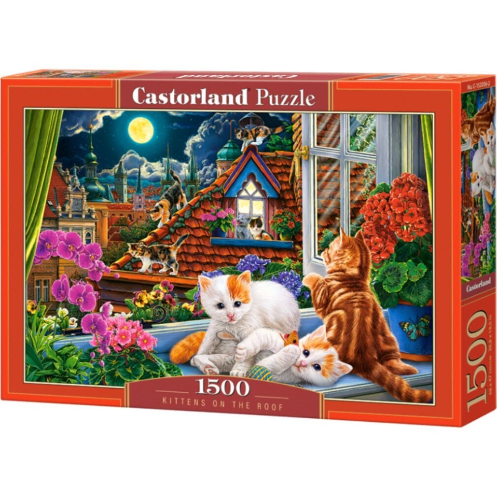 Castorland Legpuzzel Katten, Honden en Dieren - 1500 stukjes