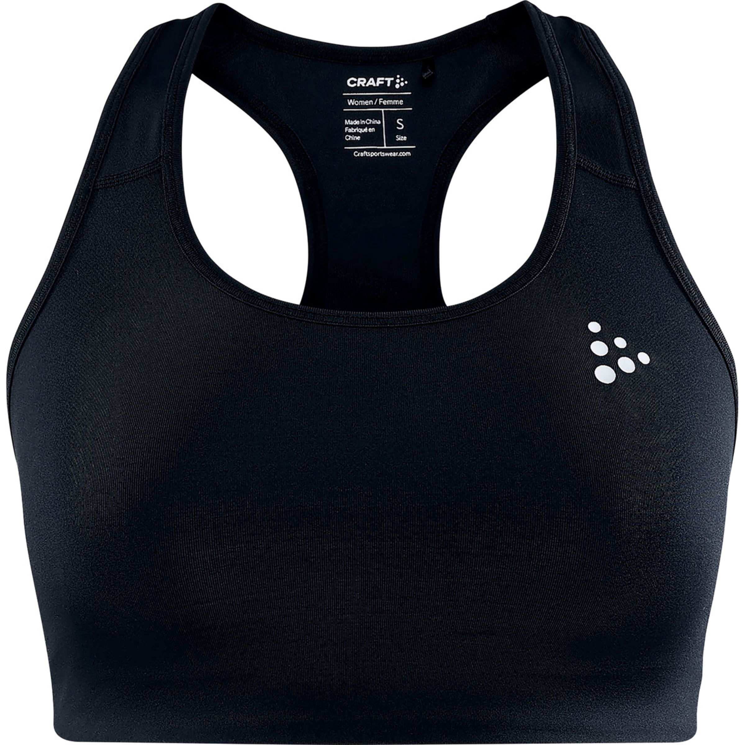Craft Training Classic Sport BH Damen Sport-BHs schwarz Größe XS Atmungsaktiv