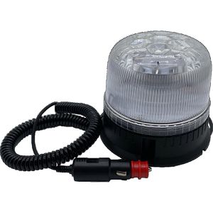 Berger&Schröter Warnleuchte blau & orange, mit 360° LED, mit 12 / 24 V, Magnetfuß & anschraubbar, Rundumkennleuchte