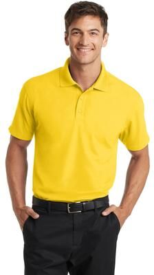 Port Authority K572 Dry Zone Grid Polo Shirt in Yellow size 4XL   Polyester