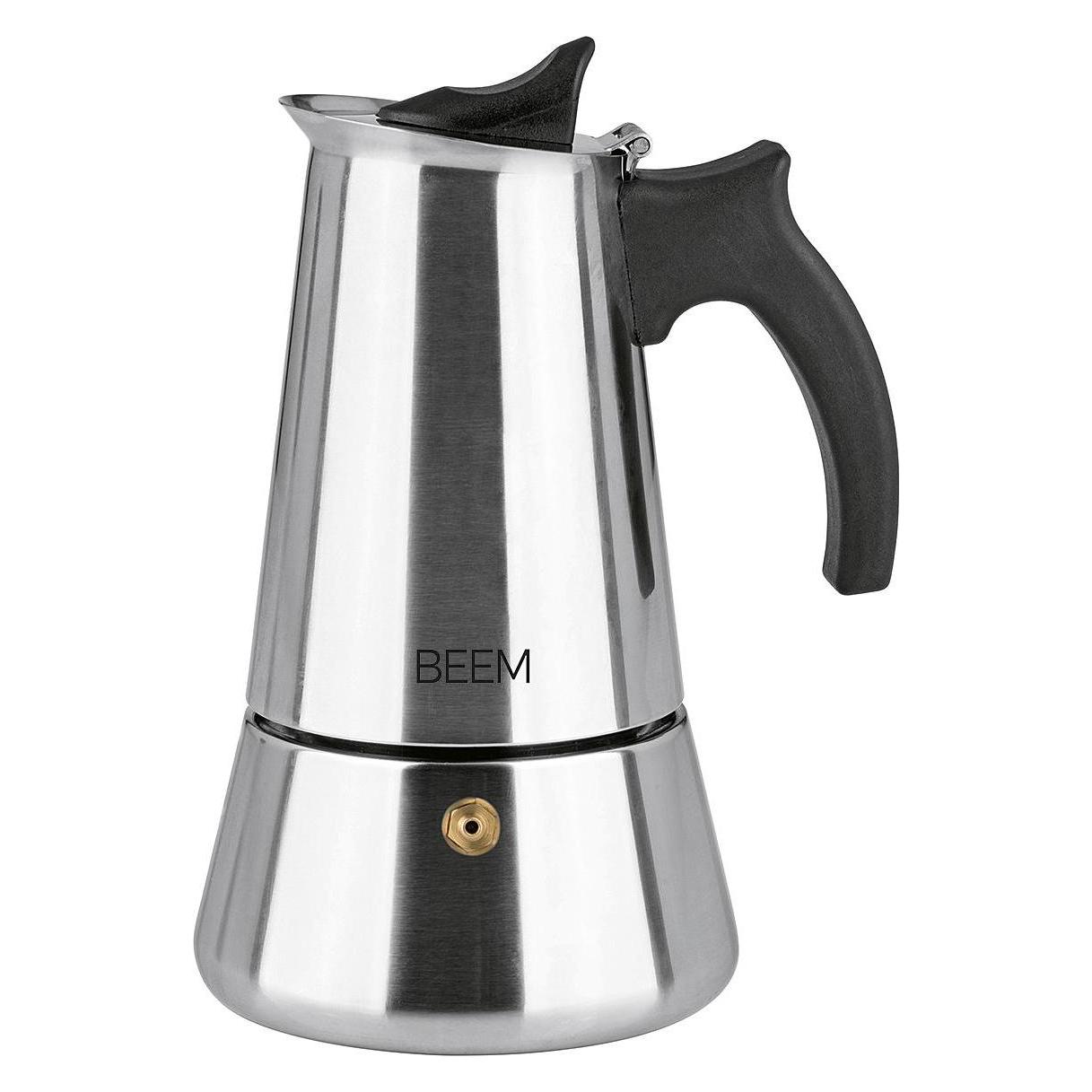 Beem Espressokocher 6 Tassen, Schwarz/Silber (6 Tassen) (07650)
